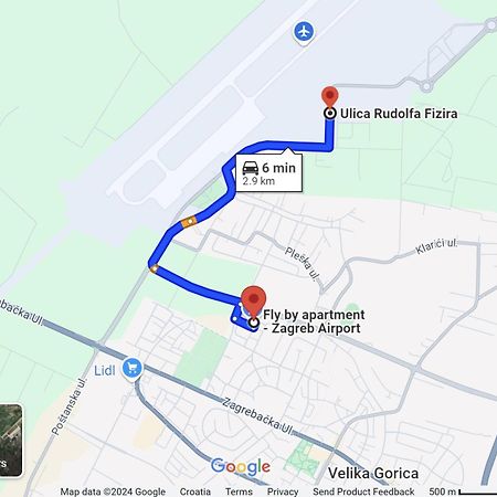 Fly By Suite - Zagreb Airport - 0-24H Self Check In&Out - Parking On Site Velika Gorica Buitenkant foto